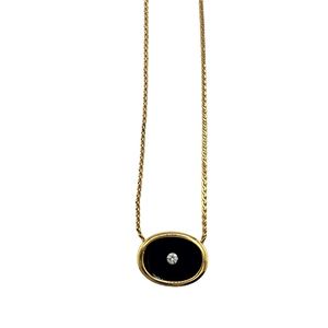 Vintage Trifari Black Signet Choker